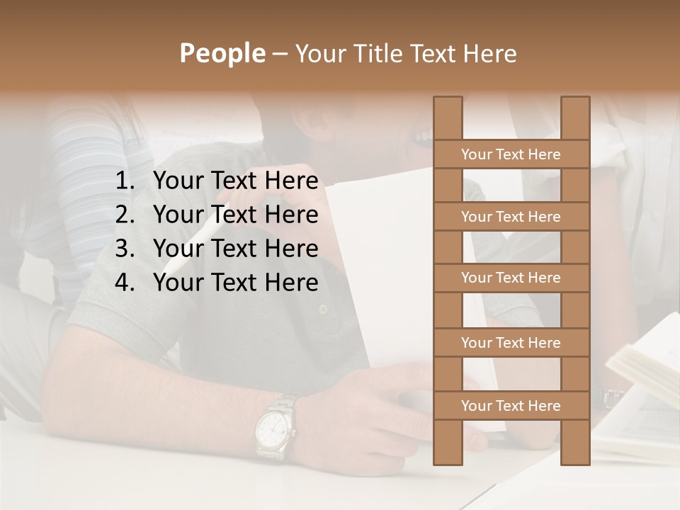 Office Workers Laughing PowerPoint Template