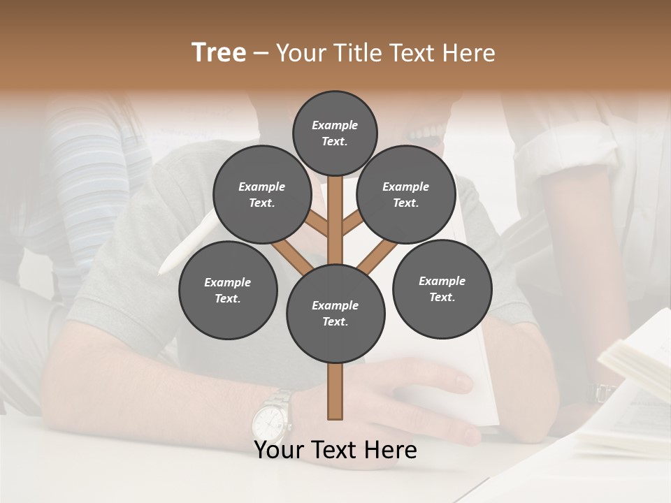 Office Workers Laughing PowerPoint Template