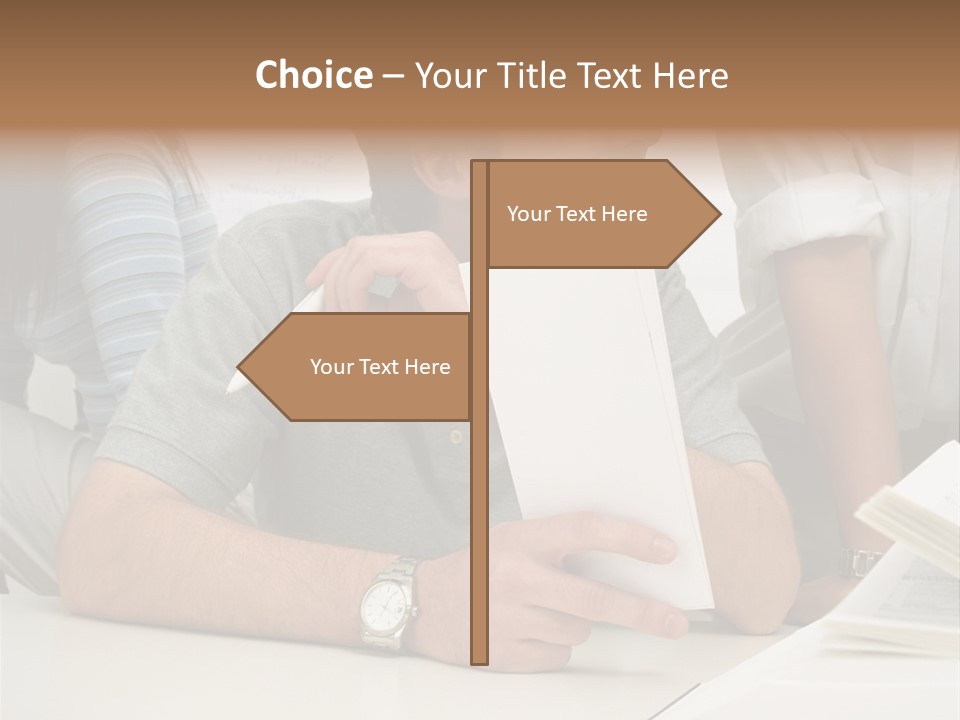Office Workers Laughing PowerPoint Template
