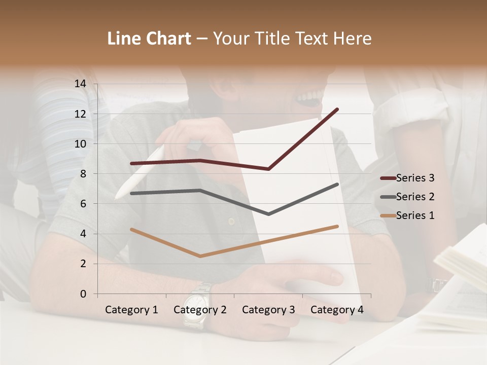 Office Workers Laughing PowerPoint Template