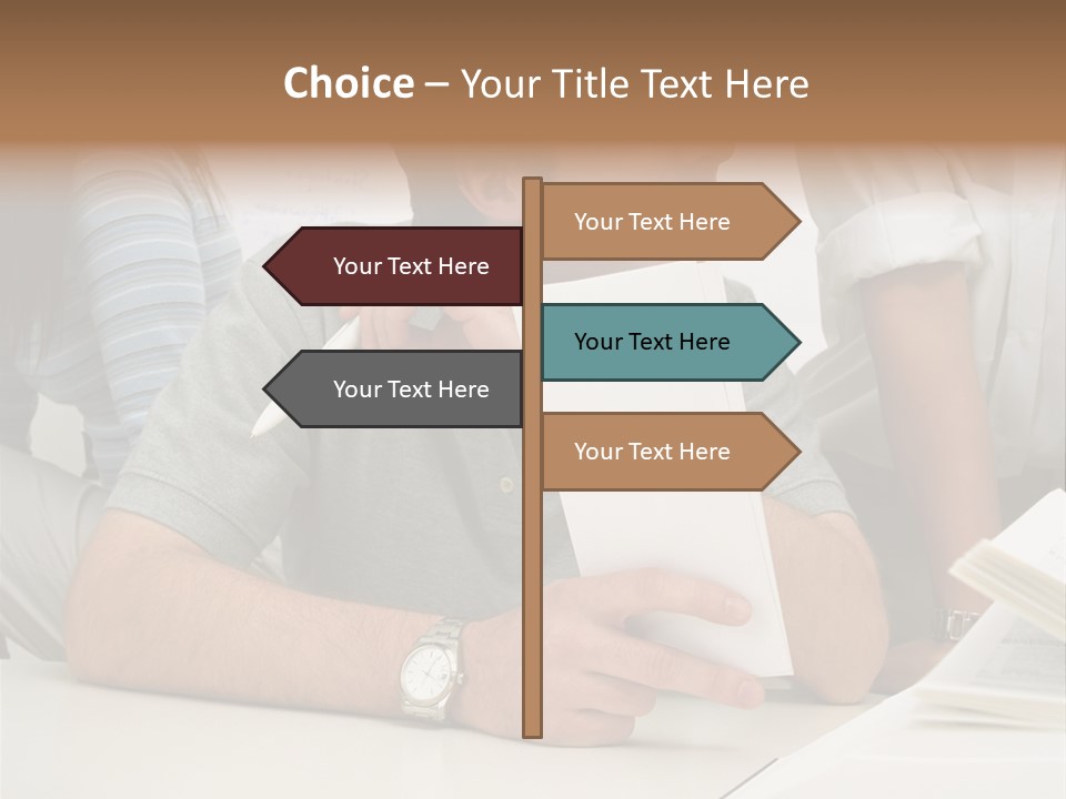 Office Workers Laughing PowerPoint Template