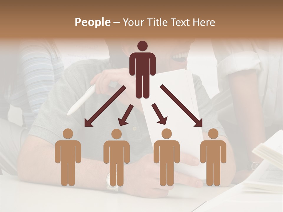 Office Workers Laughing PowerPoint Template