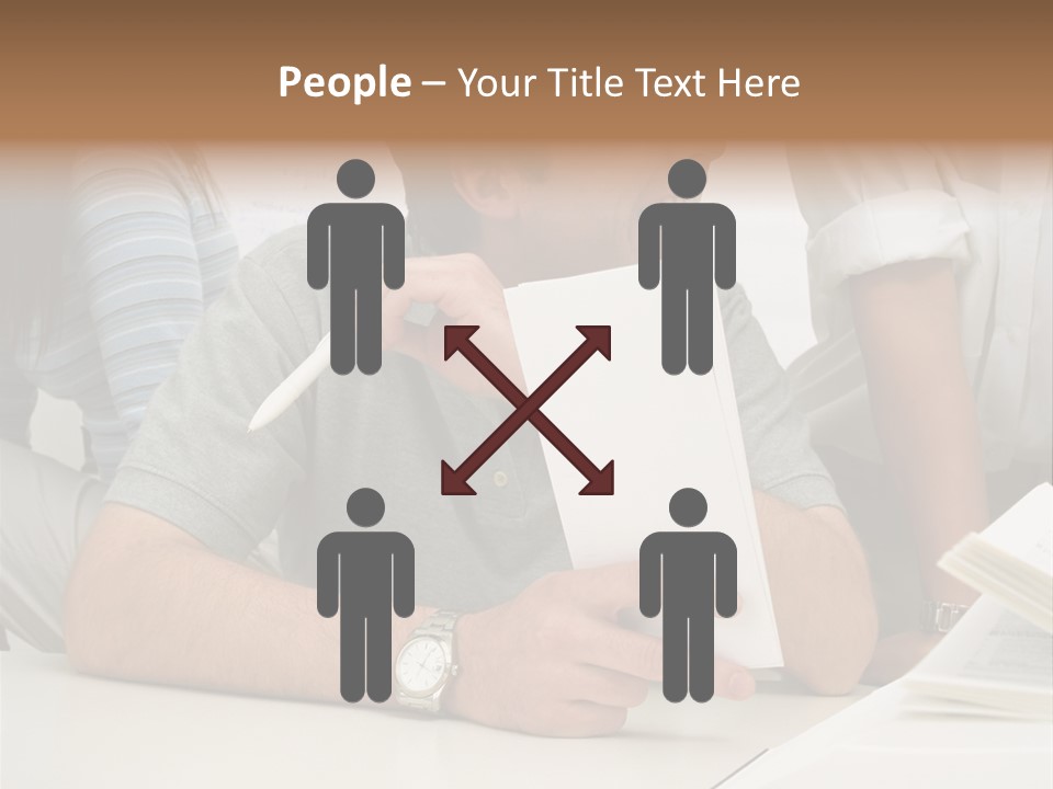 Office Workers Laughing PowerPoint Template