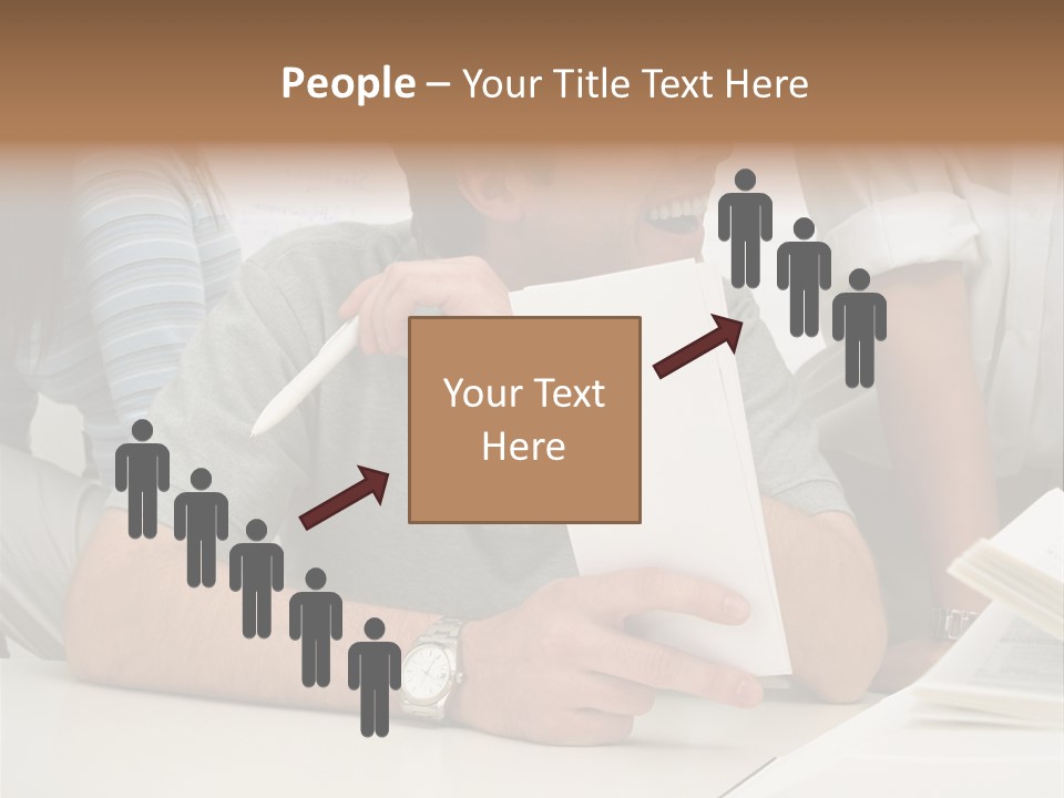 Office Workers Laughing PowerPoint Template