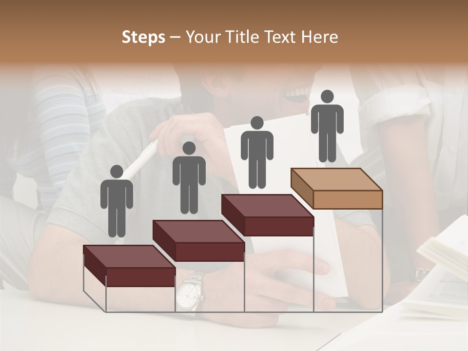 Office Workers Laughing PowerPoint Template