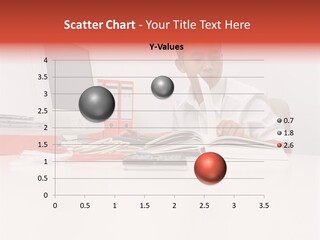 Office Worker Reading A Book PowerPoint Template