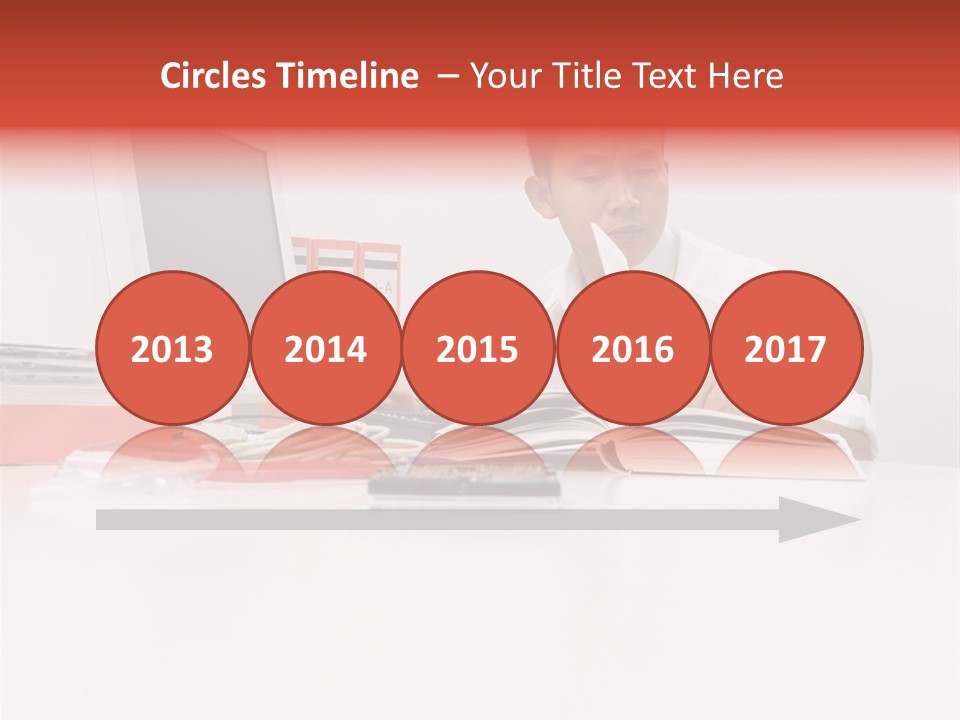 Office Worker Reading A Book PowerPoint Template