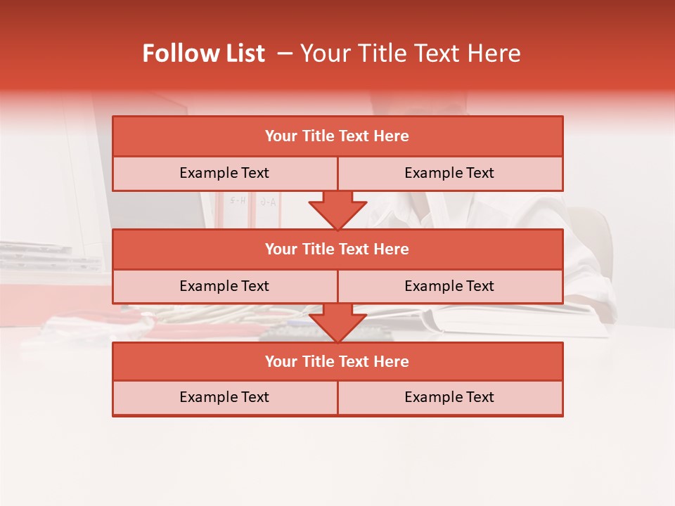 Office Worker Reading A Book PowerPoint Template