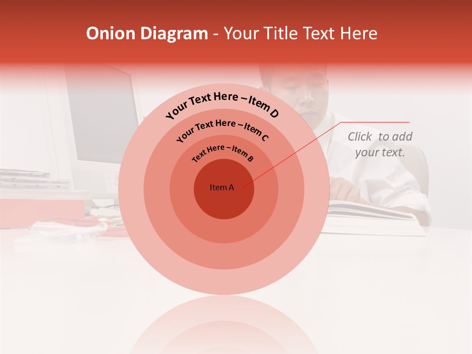 Office Worker Reading A Book PowerPoint Template
