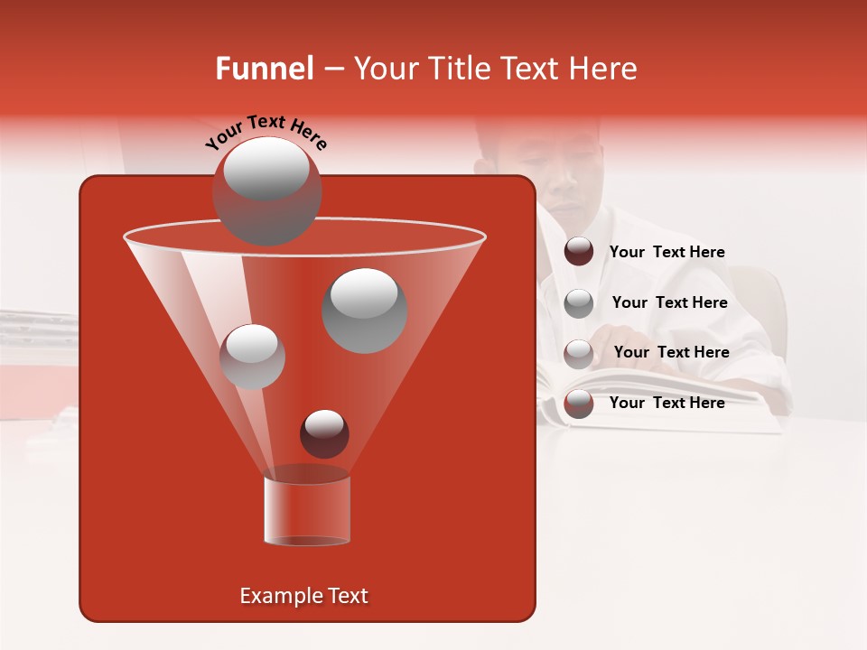 Office Worker Reading A Book PowerPoint Template