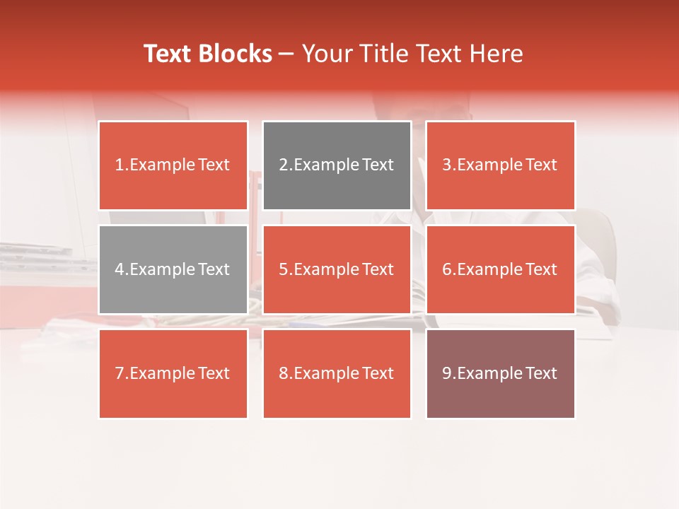 Office Worker Reading A Book PowerPoint Template