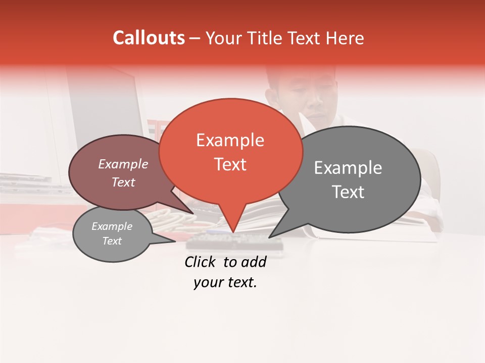 Office Worker Reading A Book PowerPoint Template