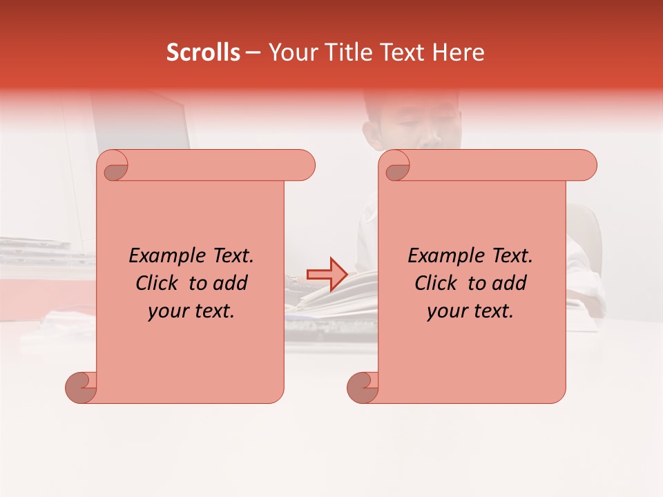 Office Worker Reading A Book PowerPoint Template