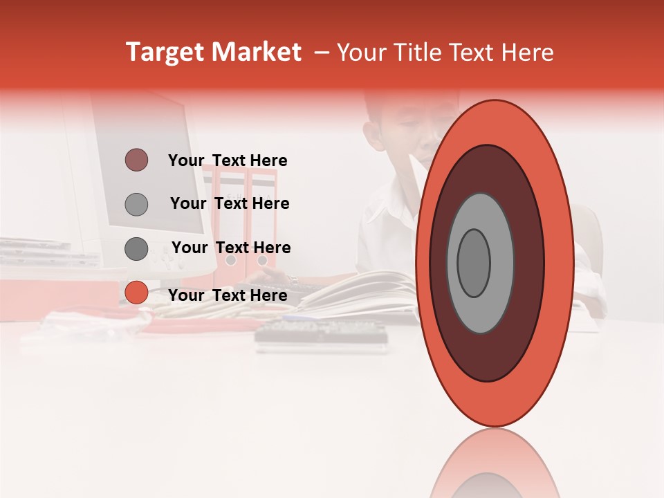 Office Worker Reading A Book PowerPoint Template
