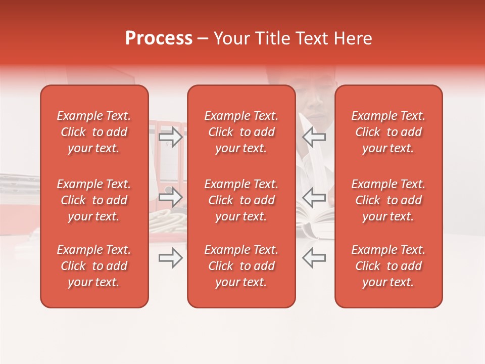 Office Worker Reading A Book PowerPoint Template