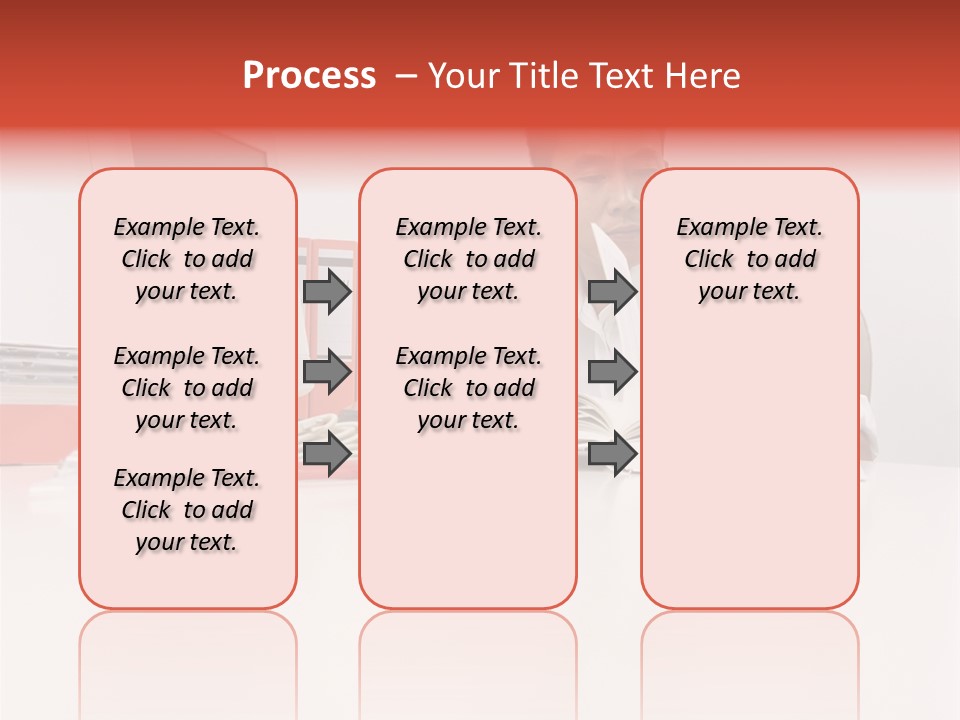 Office Worker Reading A Book PowerPoint Template