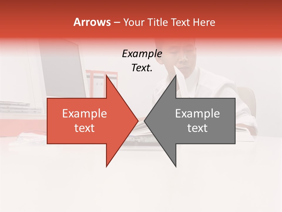 Office Worker Reading A Book PowerPoint Template