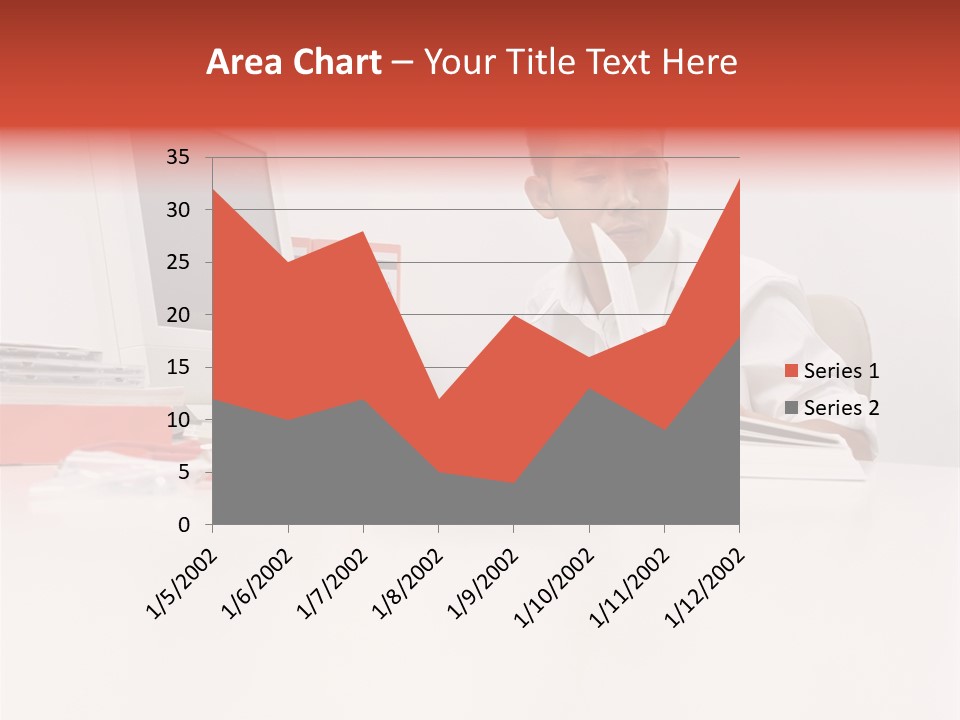 Office Worker Reading A Book PowerPoint Template