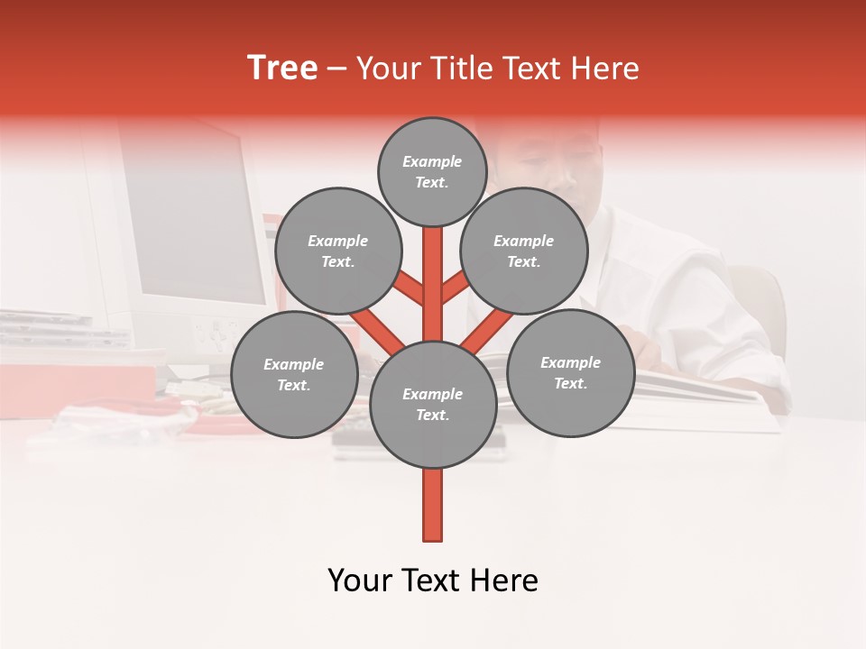 Office Worker Reading A Book PowerPoint Template