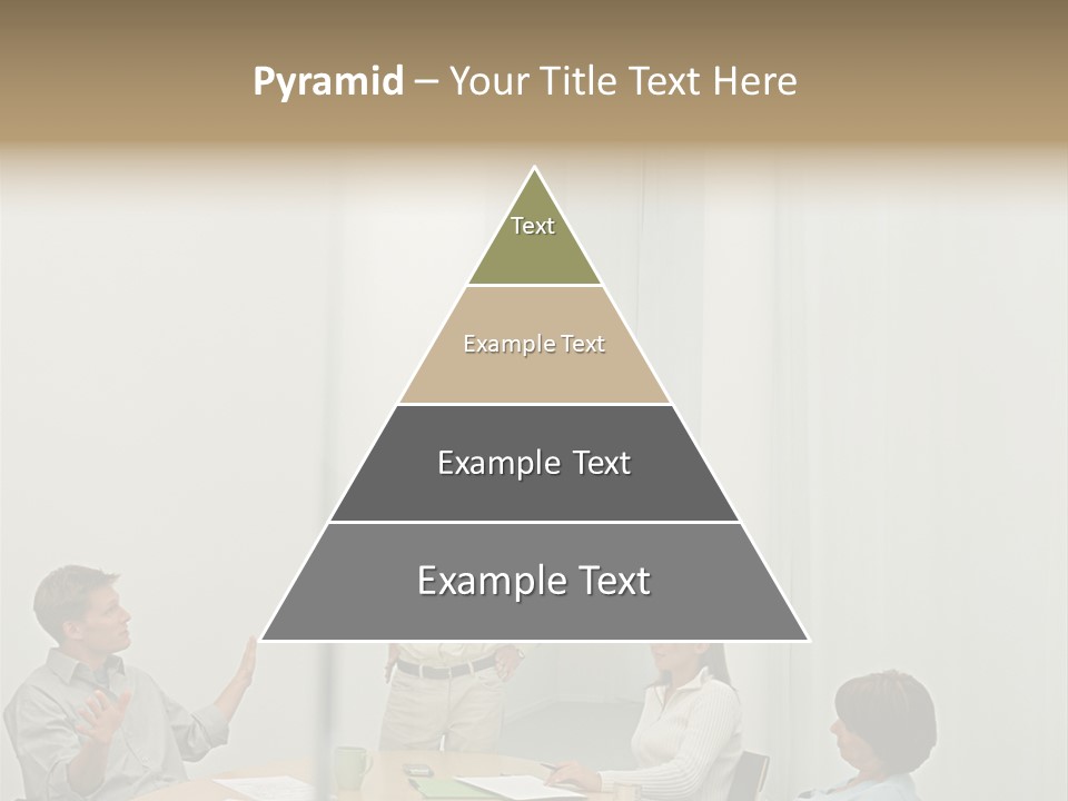 Businesspeople In Conference Room PowerPoint Template