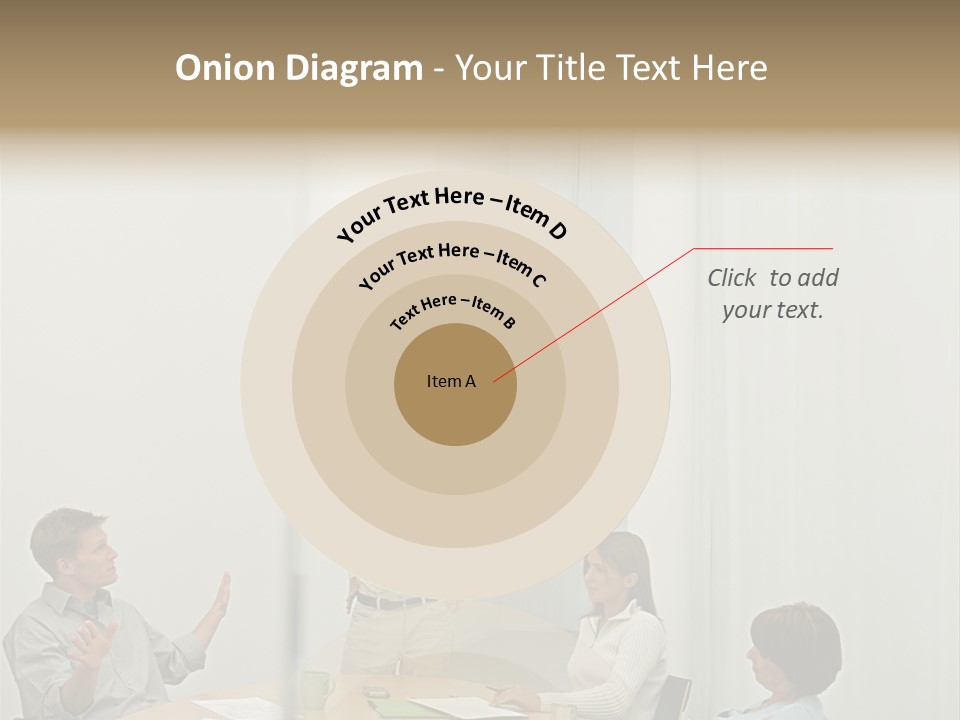 Businesspeople In Conference Room PowerPoint Template