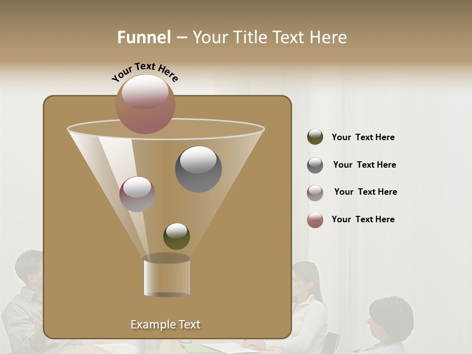 Businesspeople In Conference Room PowerPoint Template