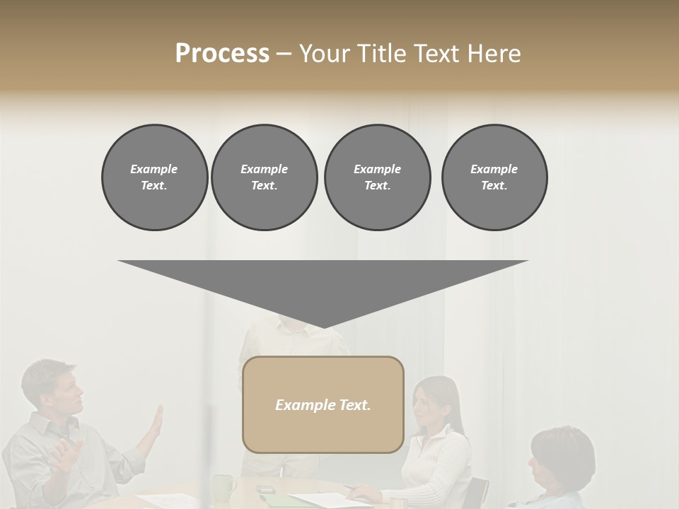 Businesspeople In Conference Room PowerPoint Template