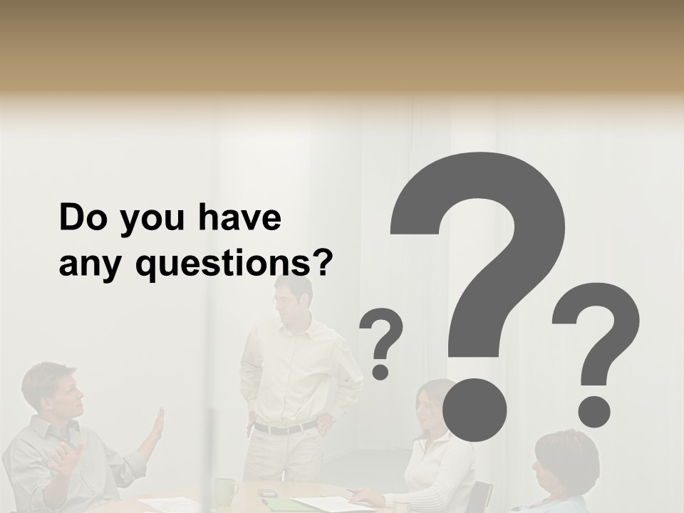 Businesspeople In Conference Room PowerPoint Template