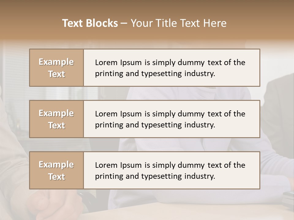 Smiling Woman In Meeting PowerPoint Template