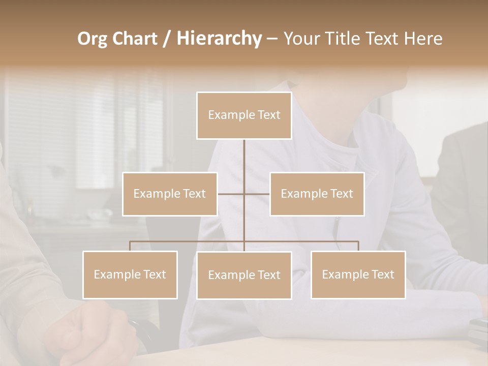 Smiling Woman In Meeting PowerPoint Template