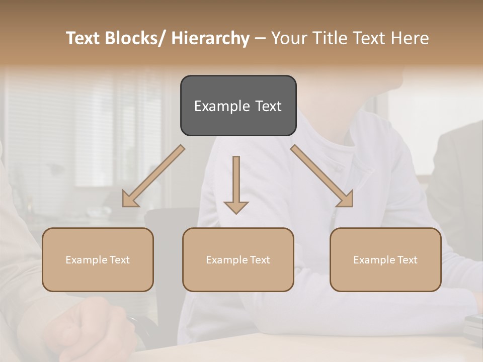 Smiling Woman In Meeting PowerPoint Template