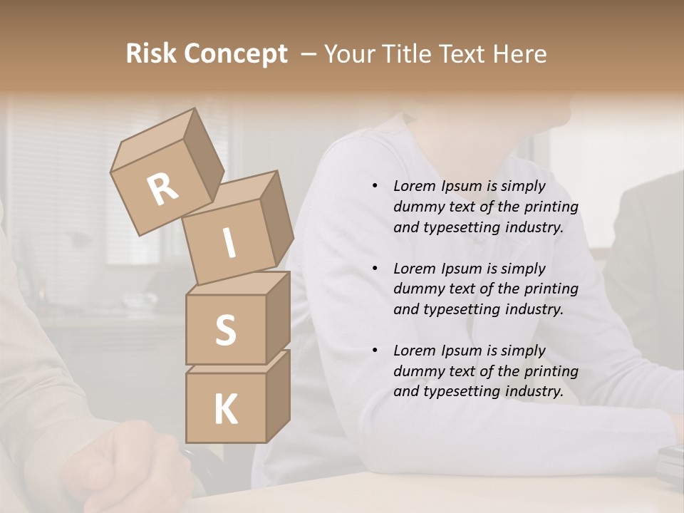 Smiling Woman In Meeting PowerPoint Template