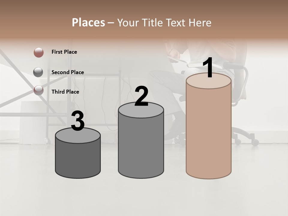 Office Worker Reading A Book PowerPoint Template