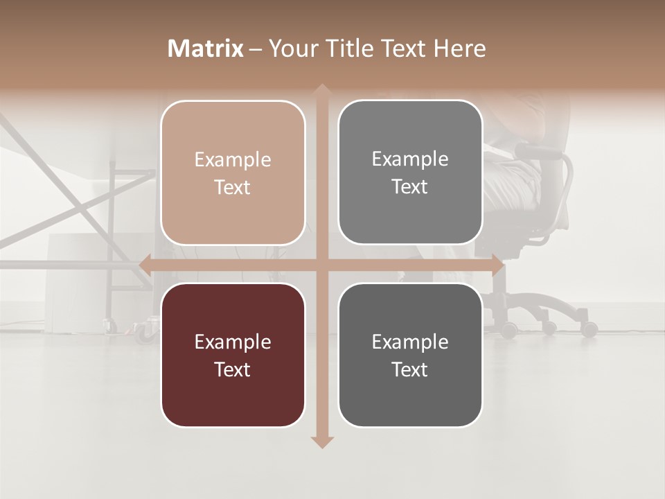 Office Worker Reading A Book PowerPoint Template
