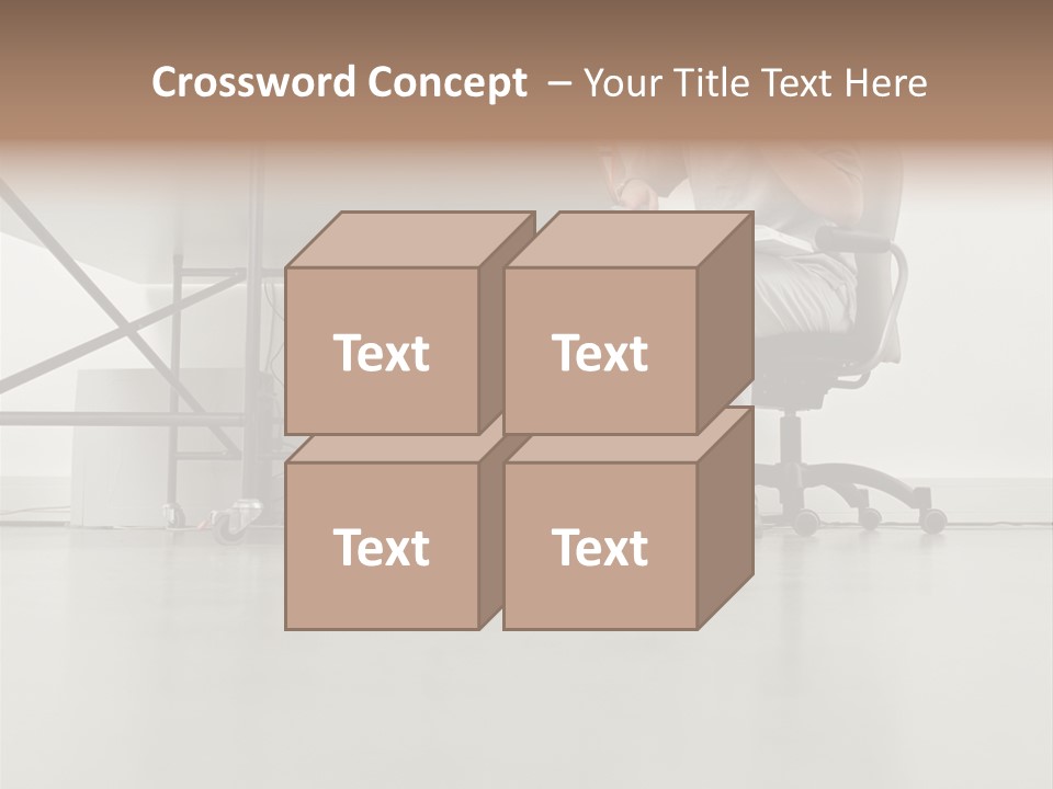 Office Worker Reading A Book PowerPoint Template