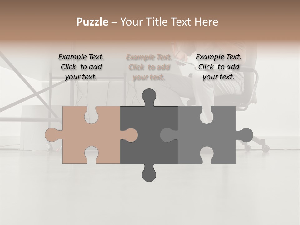Office Worker Reading A Book PowerPoint Template