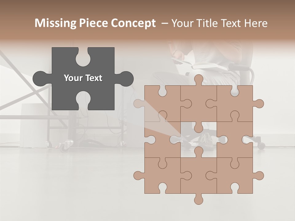 Office Worker Reading A Book PowerPoint Template