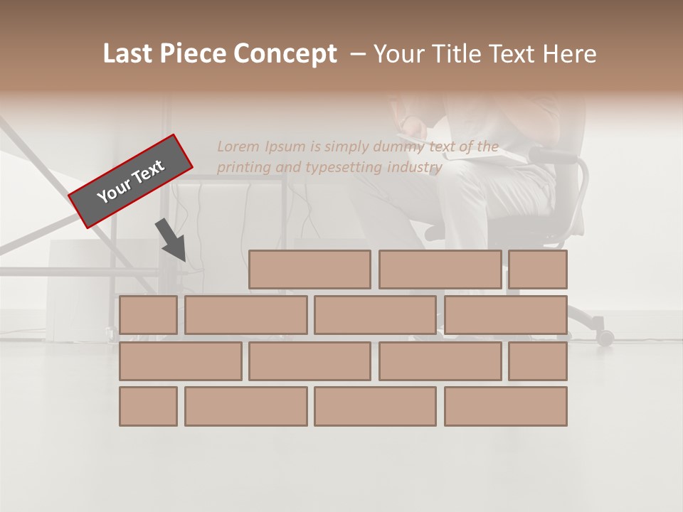 Office Worker Reading A Book PowerPoint Template