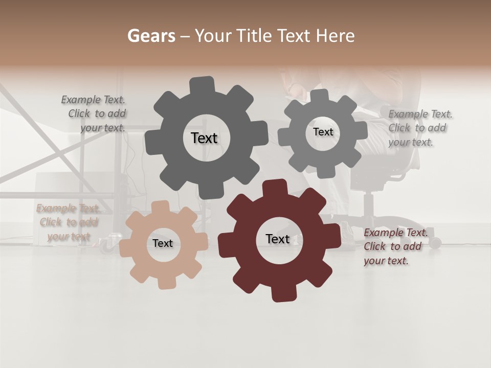 Office Worker Reading A Book PowerPoint Template