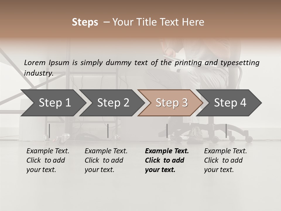 Office Worker Reading A Book PowerPoint Template