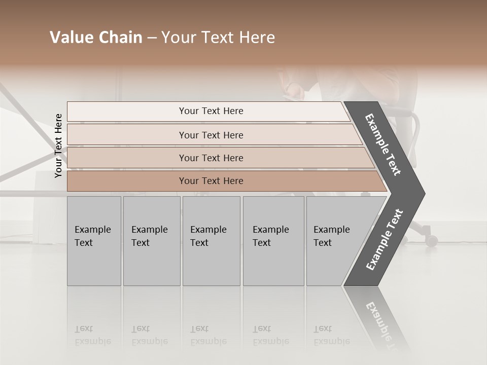 Office Worker Reading A Book PowerPoint Template