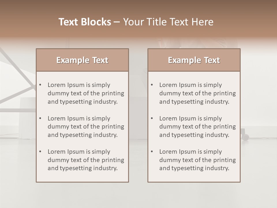 Office Worker Reading A Book PowerPoint Template