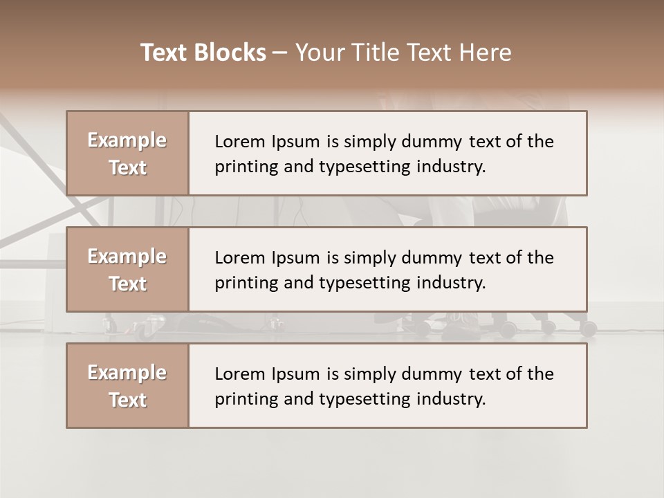 Office Worker Reading A Book PowerPoint Template