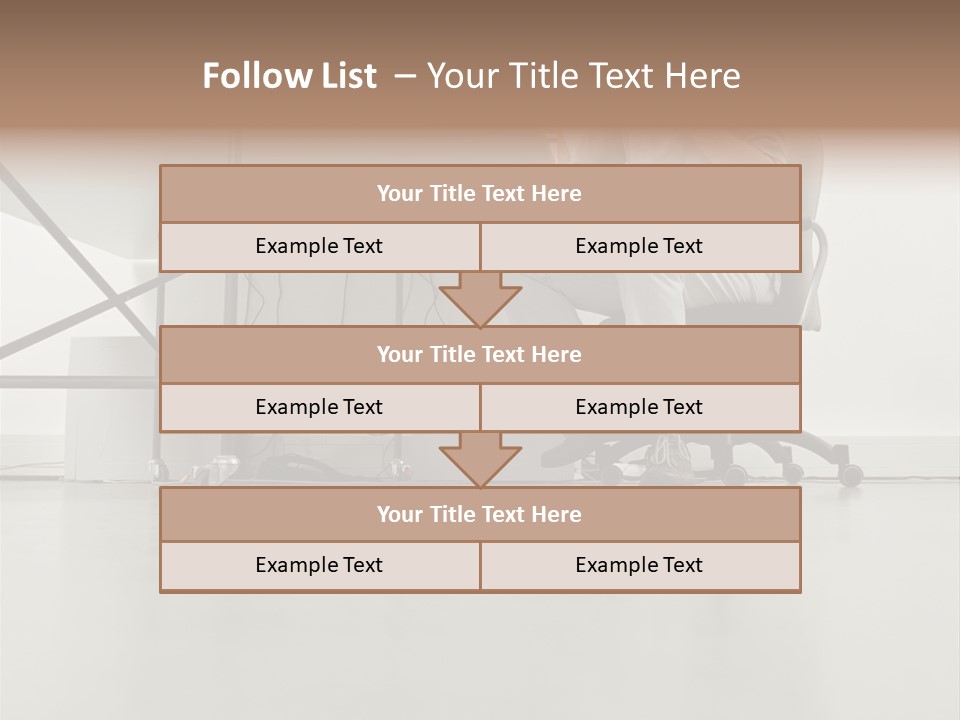 Office Worker Reading A Book PowerPoint Template