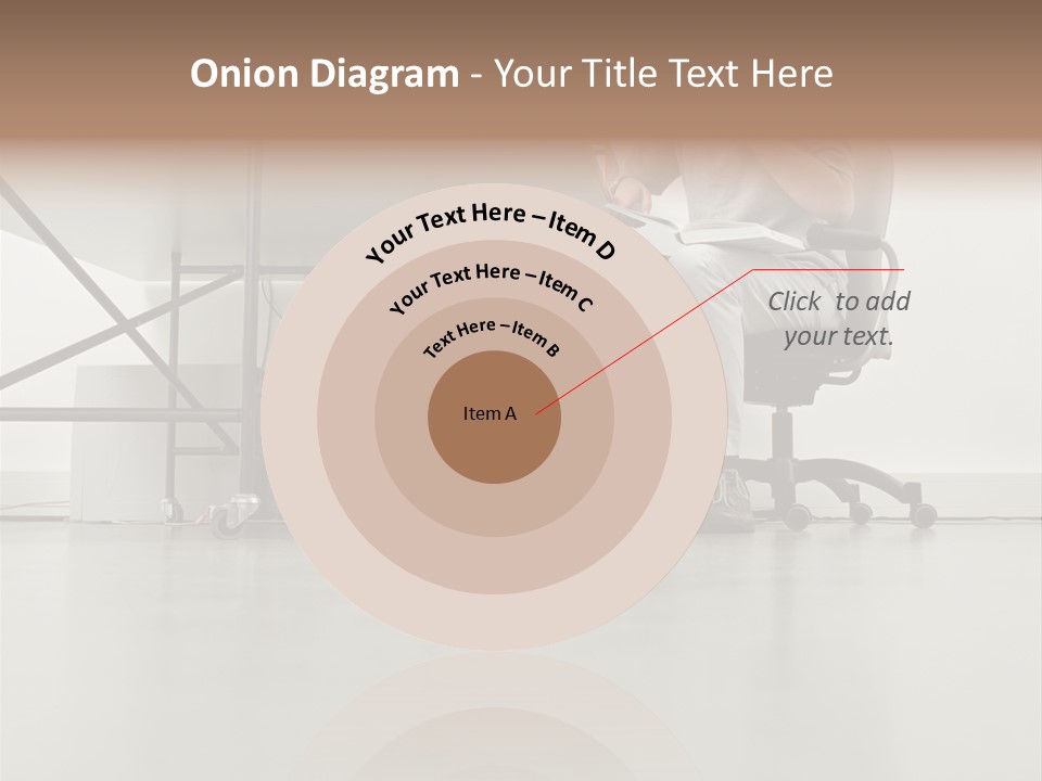 Office Worker Reading A Book PowerPoint Template