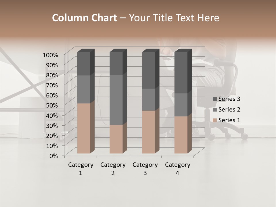 Office Worker Reading A Book PowerPoint Template