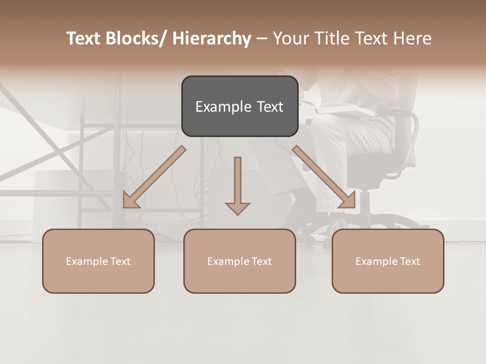 Office Worker Reading A Book PowerPoint Template