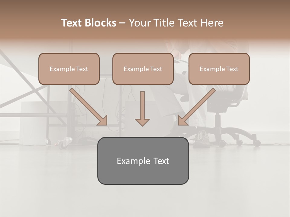 Office Worker Reading A Book PowerPoint Template