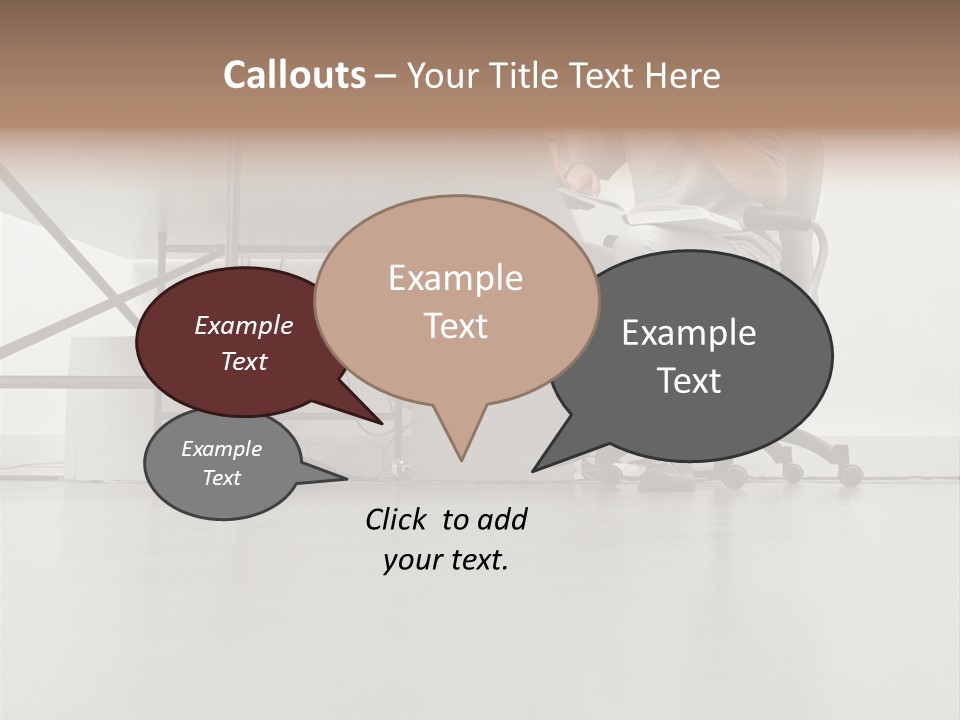 Office Worker Reading A Book PowerPoint Template