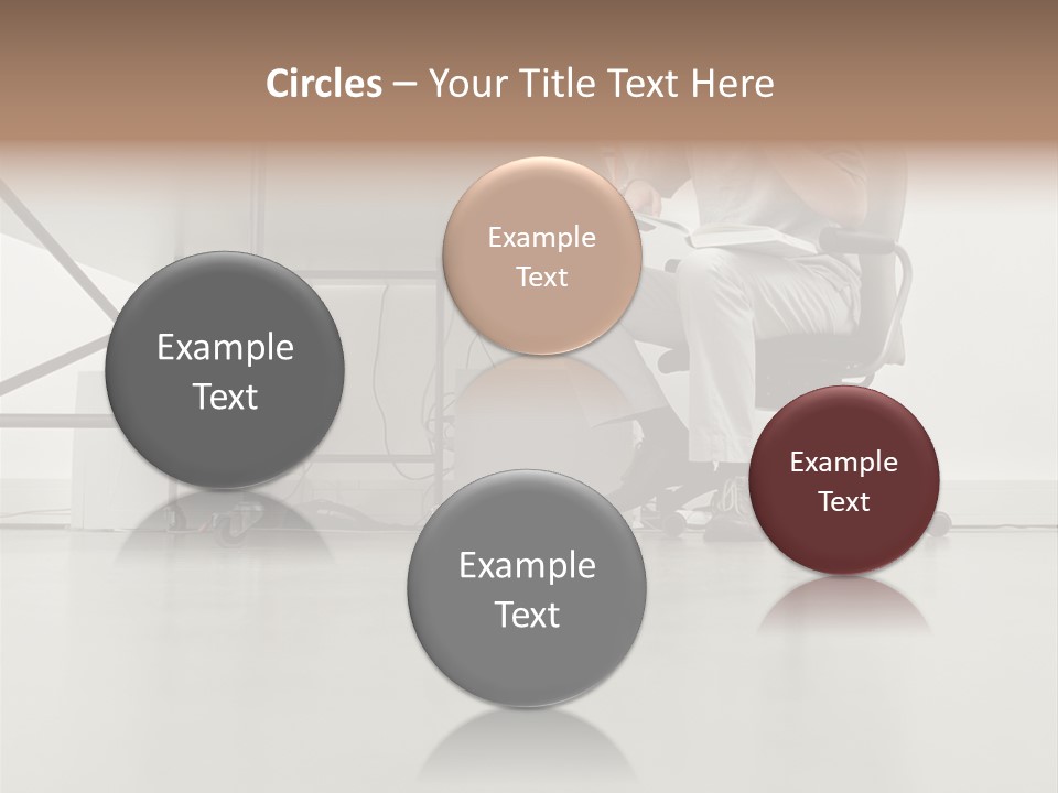Office Worker Reading A Book PowerPoint Template